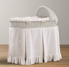 Frayed Ruffle Bassinet Bedding Bed Bassinet Wicker Bassinet Bassinet Mattress