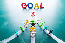 Goal And Teamwork Concept, Group Of People With The Same Goal Stock Photo, Picture and Royalty Free Image. Image 18539533.