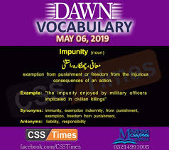 Daily Dawn Vocabulary With Urdu Meaning 6 May 2019 English Grammar Vocabulary English Grammar Daily Vocabulary