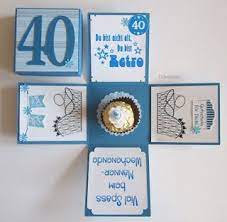 Ein individuelles scrapbook mit allen erlebnissen und erinnerungen ist ein ganz besonderer schatz unter den geschenken. Diamantin S Hobbywelt Geburtstagsset Zum 40 Geburtstag Gutschein Basteln Geburtstag Geschenke Zum 40 Geldgeschenk 40 Geburtstag