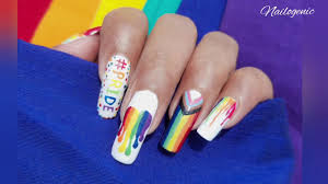 Nail art | rainbow heartbeat pride 2021 nails. Pride Nail Art Pride Nails 2021 Easy Nail Art Tutorial Pride Pridemonth Pride2021 Youtube