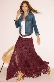 Lace Boho Maxi Skirt From Boston Proper Maxi Skirt Boho Casual Dress Outfits Chic Clothing Style