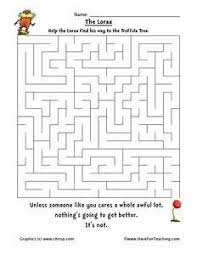 Dr Seuss Math Worksheets 2nd Grade Dr Seuss Worksheet Dr Seuss Activities The Lorax Dr Seuss Math