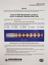 aws bookstore aws d18 2 2009 guide to weld discoloration