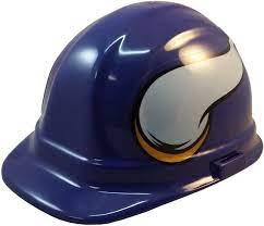 Minnesota Vikings Nfl Hard Hat W Ratchet Suspension Etsy In 2021 Vikings Nfl Minnesota Vikings Hard Hats