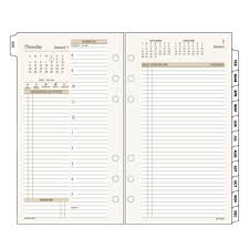 Day Runner Two Pages Per Day Planner Refill Item 471 225 Daily Planner Diy Refillable Planner Day Planners