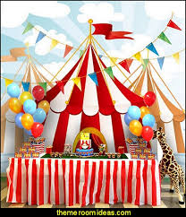 Shop for carnival & circus party supplies and at partycity.com. Decorating Theme Bedrooms Maries Manor Circus Themed Party Decorations Carnival Circus Theme Party Decorations Circus Carnival Themed Birthday Party Ice Cream Theme Decor Circus Party Supplies