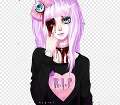 More memes, funny videos and pics on 9gag. Pastel Anime Goth Subculture Chibi Art Anime Purple Black Hair Violet Png Pngwing