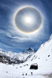 It is known as a sun halo, which the. Halo Optical Phenomenon Wikipedia