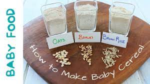 How To Make Homemade Baby Cereal 6m Youtube