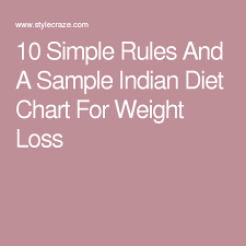 1500 Calorie Indian Diet Chart For Weight Loss And 10 Simple