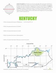 Slide the arrow guides along the x and y axis to help locate the intersecting points. Latitude And Longitude Kentucky Worksheet Education Com