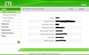 Ganti password user 'admin' web interface. Default Password Router Zte F609 Indihome Terbaru