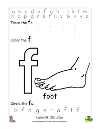 letter f alphabet worksheets