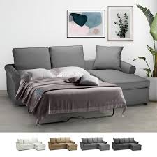 Grand choix de canapé droit : Canape Lit D Angle 2 Places Avec Revetement Amovible Lapislazzuli Plus Couleur Gris Cdiscount Maison