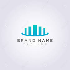 logo design from a combined bar chart symbol with a crown for