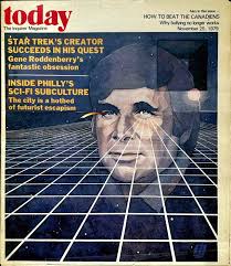 Comics, books and magazines with illustrated Gene Roddenberry covers