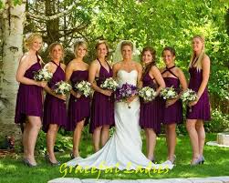 Sangria Bridesmaid Dresses Purple Real Picture Convertible Bridesmaid Dress S Short Wedding Dress Purple Bridesmaid Dresses Convertible Bridesmaid Dress Short