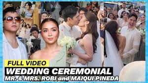 🔴FULL VIDEO CEREMONIAL WEDDING of MR. & MRS. ROBI DOMINGO and MAIQUI  PINEDA🔴#KATHNIEL UPDATES TODAY