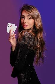 How to make a card in crello. Brunette Girl In Black Velvet Dress Showing Two Playing Cards Posing Sideways On Coloful Background Gambling Stock Photo Image Of Entertainment Chips 172145078
