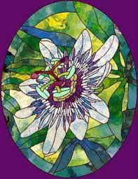 Myth And Symbolism Of The Passion Flower Passion Flower Flower Outline Stained Glass Flowers