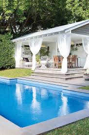 Backyard pools are often categorized into two extremes: Before After Goodbye Backyard Shed Hello Pool Cabana Home Beautiful Magazine Australia