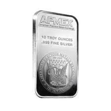 10 Oz Apmex Silver Bar 999 Fine Bullion Exchanges