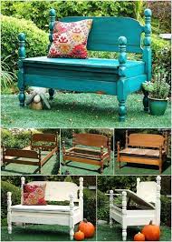 How To Turn Beds Into Garden Bench Furniture Diy Furniture Projects Redo Furniture