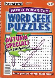 Experience the incredible quality of penny press word seek and dell word search value packs with savings of up to 80% or more! Penny Press Magazine Family Favorites Word Seek Puzzles Over 250 Autumn Special Favorite Words Family Favorites Words