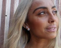 20% off Flash Sale PEARL Double Ball Stud Earrings Minimalist Double Sided  Front Back Earrings