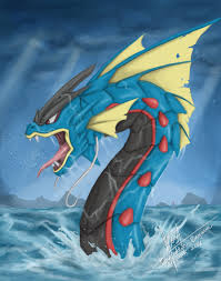 „wenn sich karpador zu garados entwickelt, durchlaufen seine gehirnzellen eine strukturelle veränderung, was wohl der. Mega Gyarados By Saifuddindayana On Deviantart