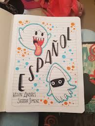 Márgenes para cuadernos y bordes para cartas. Cuaderno Espanol Portada De Cuaderno De Dibujos Marcas De Cuadernos Portada De Cuaderno De Ciencias