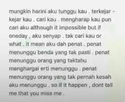 Menunggu yang tak pasti, menolak yang di depan mata. Pin On Quotes