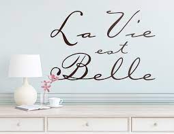 Lancome la vie est belle perfume collection | karina waldron. Wandtattoo La Vie Est Belle Furs Wohnzimmer
