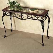 Clairmont Glass Top Console Table Wrought Iron Table Iron Table Iron Console Table