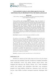 (2) pengadaan sarana prasarana terbagi menjadi pengadaan sarana prasarana program, dan rumah tangga. Pdf Manajemen Sarana Dan Prasarana Dalam Meningkatkan Produktivitas Di Sekolah Dasar