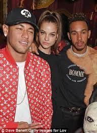 Who knew i would fall in love with another footballer? she asked, resting her head on his chest. 1 469 Worth Of Style F1 Ace Lewis Hamilton And Footballer Neymar Rock Loud Colours Stripes And Double Denim In Very Bizarre Looks At Lfw As They Party With Scantily Clad Models