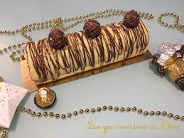 Buche Facile Aux Ferrero Rocher Buche De Noel Originale Buche Ferrero Rocher Buche De Noel Ferrero Rocher