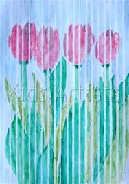 Kids Artists April Showers Will Bring Us Flowers Artists For Kids April Showers Oil Pastel