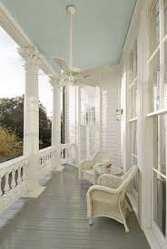 Sherwin Williams Icelandic House With Porch Blue Ceilings Home