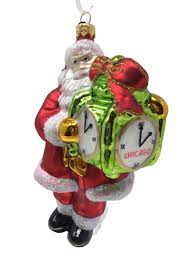 15% off with code zazpartyplan. Santa Claus Christmas Ornament Marshall Field S Clock Chicago Christmas Ornament