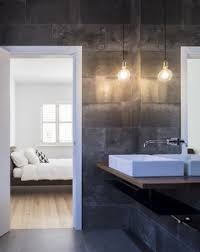 Slate countertops can be and commonly are used in bathrooms as the vanity top. Best 60 Modern Bathroom Slate Floors Design Photos And Ideas Dwell