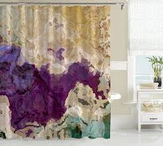 Cheap shower curtains, buy quality home & garden directly from china suppliers:funky shower curtain indigo lavender colored romantic themed image with hand drawn hearts image eggplant purple and lilac enjoy free shipping worldwide! Contemporary Shower Curtain Abstract Art Bathroom Decor Etsy Green Shower Curtains Contemporary Shower Abstract Shower Curtain