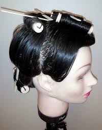 The 6 rod condensed wrap perm. Notice how curly it is scalp to ends. Alan  Benfield Bush you inspired me to start perming like this in 1988. Since  then.....its been FUN FUN