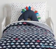 Dempsey Dino Wholecloth Toddler Quilt Kids Bed Linen Boy Room Bedding Toddler Bed Boy