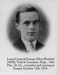 Lance Corporal George Albert Barber