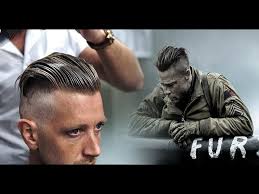 Brad Pitt Hair From Fury Men S Undercut Hairstyle Trend Tutorial New 2017 Youtube
