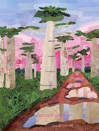 Baobab Trees In Madagascar Landscapecollage Baobab Tree Baobab Original Landscape