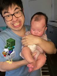 Flint and Steel Chicken Jockey I am STEVE but I sing it to my Baby  #minecraft