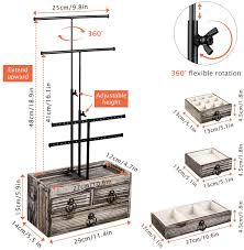 We did not find results for: Buy Ikkle Jewelry Stand Organizer 4 Tiers Metal Jewelry Holder Display With Wood Storage Box 3 Drawers And Adjustable Height Necklace Holder For Earrings Necklaces Rings Large Size 11 4x5 5 Rustic Online In Indonesia